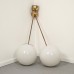 Opaline hanglampen (set)