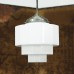 Art-Deco opaline hanglamp